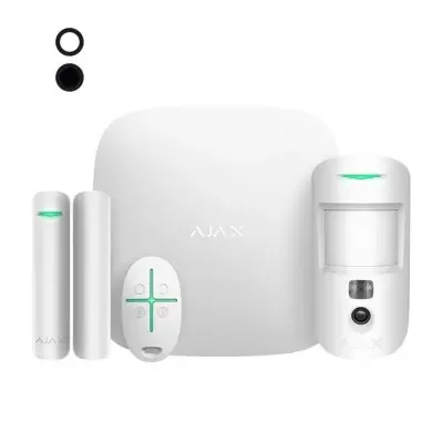 AJAX STARTERKIT CAM 2G GSM/GPRS KABLOSUZ ALARM SETİ BEYAZ RENK (KAMERALI PIR DESTEKLİ) 