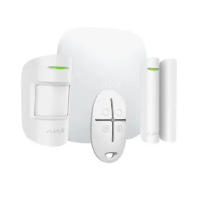 AJAX STARTERKIT 4G GSM/GPRS KABLOSUZ AKILLI ALARM SETİ BEYAZ RENK  