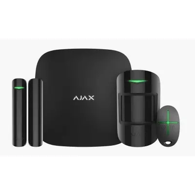 AJAX STARTERKIT 4G GSM/GPRS KABLOSUZ AKILLI ALARM SETİ SİYAH RENK  
