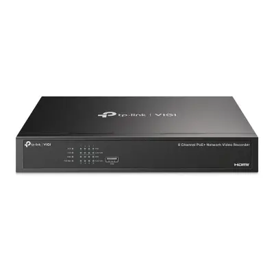 TP-LINK VIGI NVR1008H-8MP V1.2 8 KANAL POE 1 SATA H265+ ONVIF NVR KAYIT CİHAZI 