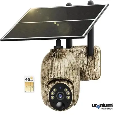 URANIUM ANP-PT3015K4G 3MP 3.6MM LENS 4G/LTE 15 METRE IR LED/RENKLİ SOLAR PANEL KAMUFLAJ RENK KAMERA(UBOX) 