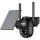 URANIUM ANP-PT4215BS4G-S 4MP 3.6MM LENS 4G/LTE 15MT IR+15MT BEYAZ LED SOLAR PANEL SİYAH RENK KAMERA(UBOX)