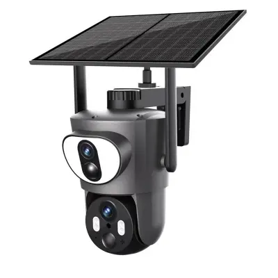 URANIUM ANP-PT3030S4G 3MP ÇİFT KAMERALI 2.8MM/6MM LENS 4G/LTE 30 METRE IR LED/RENKLİ SOLAR PANEL SİYAH RENK KAMERA(UBOX) 