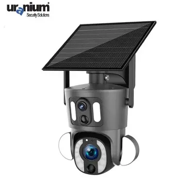 URANIUM ANP-PTZ3040S4G 3MP+3MP ÇİFT KAMERALI 10X ZOOM 4G/LTE 40MT IR LED/FLOODLIGHT RENKLİ SOLAR PANELLİ PTZ KAMERA 