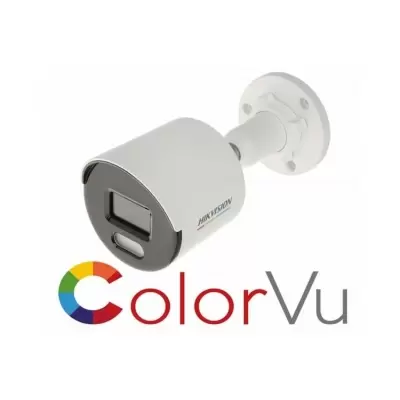 HIKVISION DS-2CD1047G0-LUF 4MP 4MM 30 METRE LED AYDINLATMA DAHİLİ MİKROFON COLORVU 7/24 RENKLİ IP BULLET KAMERA  