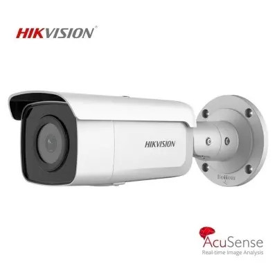 HIKVISION DS-2CD3T63G2-2IS 6MP 4MM LENS 60 METRE IR DAHİLİ MİKROFON ACUSENSE IP BULLET KAMERA 