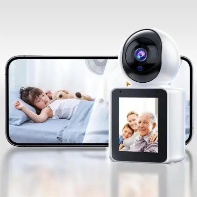 URANIUM SIP-21BPT 2MP 2.8MM LENS 8 METRE IR 2.8 IPS EKRAN WIFI ÇİFT YÖNLÜ GÖRÜNTÜLÜ KONUŞMA WIFI BEBEK KAMERA(IM CAM) 