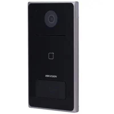 HIKVISION DS-KV6133-ME1 2MP TEK ABONE VİLLA TİPİ MIFARE KART DESTEKLİ WDR IP65 POE METAL KASA INTERKOM BUTONU  