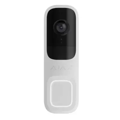 AJAX DOORBELL 4MP 6 METRE IR LED ÇİFT YÖNLÜ KONUŞMA ONVIF WIFI GÖRÜNTÜLÜ KAPI ZİLİ BEYAZ 