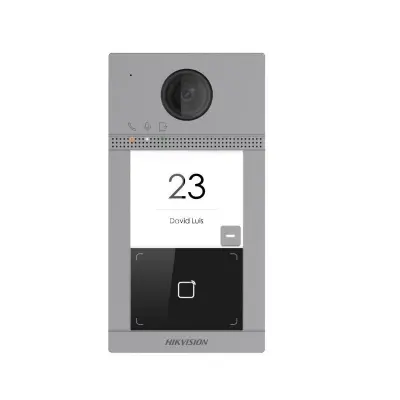 HIKVISION DS-KV8113-WME1 2MP KAMERA MİFARE KART/ TEK ABONE DESTEKLİ IP65 IK08 VİLLA TİPİ METAL KASA BUTON