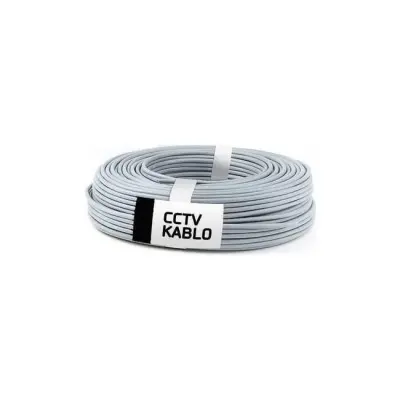 SENSEI 100M 2+1 (2X0,22MM) CCA CCTV BNC KABLO 