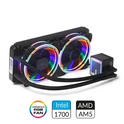 DARK DKCCW246 AQUAFORCE W246 240MM FİXED RGB LEDLİ SIVI SOĞUTMA 