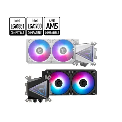 MSI MAG CORELIQUID I240 240MM ARGB CPU İŞLEMCI SIVI SOĞUTUCU (LGA 1150/1151/1155/1156/1200/1700/1851/AM4/AM5 UYUMLU)