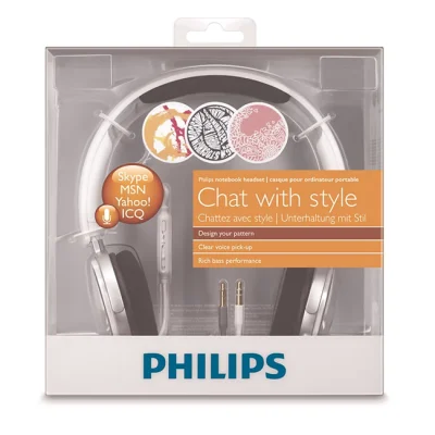 PHILIPS SHM7110U MİKROFONLU BASLI KULAKLIK (BEYAZ)  