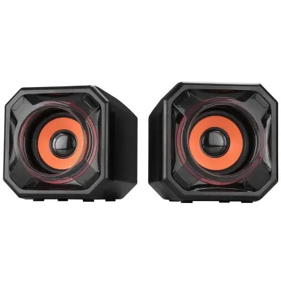 MIKADO MD-177 2.0 5WX2 TURUNCU SİYAH SUPER BASS USB SPAKER HOPARLÖR 