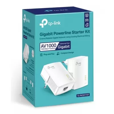 TP-LINK TL-PA7017 KIT AV1000 GIGABIT POWERLINE GENISLETICI  