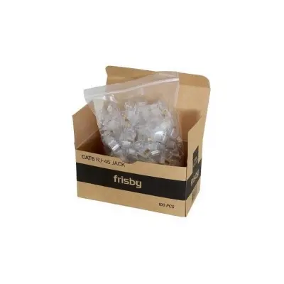 FRISBY FNW-RJ4520N CAT6 RJ45 UTP KONNEKTÖR 100 LÜ KUTU  