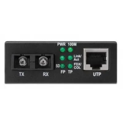 URANIUM 10/100 MEDIA CONVERTER SC SM DX 2KM 