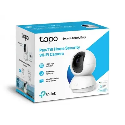 TP-LINK TAPO C200 2MP 4MM LENS 20 METRE IR H264 PAN&TILT ÇİFT YÖNLÜ KONUŞMA SES VE IŞIK ALARM WI-FI BEBEK KAMERASI 