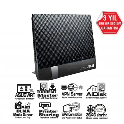 ASUS DSL-N17U 4P GBT 300MB ADSL/VDSL/FIBER MODEM  