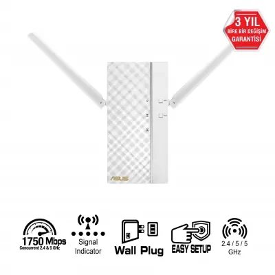 ASUS RP-AC66 AC1750 KABLOSUZ MENZİL ARTTIRICI 