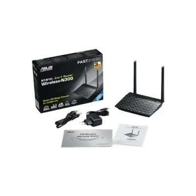 ASUS RT-N12+ 300MBPS 2 ANTEN AP/ROUTER/REPEATER 