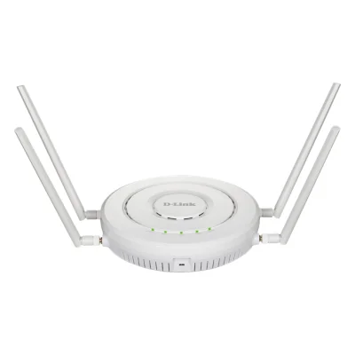 D-LINK DWL-8620APE 2 PORT GIGABIT 2.4/5GHZ AC2600 WAVE2 4X4 MU-MIMO TAVAN TİPİ ACCESS POINT  