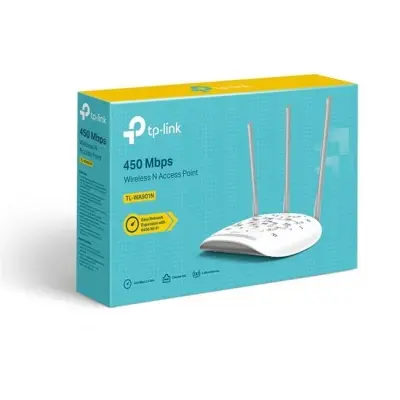 TP-LINK TL-WA901N 450MBPS WIRELESS N ACCESS POINT 1 PORT 10/100MBPS 3 X SABİT ÇOK YÖNLÜ ANTEN 