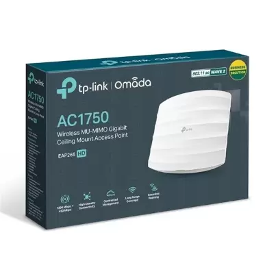 TP-LINK OMADA EAP265 HD AC1750 DUAL BAND WI-FI 2XGBIT RJ45 PORT 450MBPS/2.4GHZ/1300MBPS/5GHZ ACCESS POINT (ADAPTÖRLÜ)  