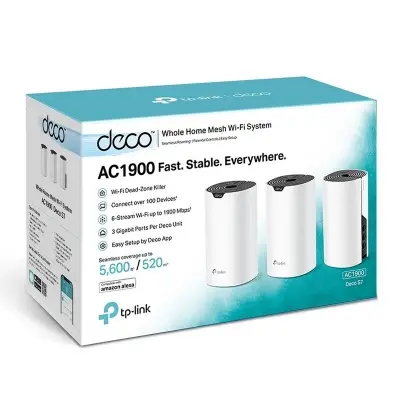 TP-LINK DECO S7 1900MBPS WHOLE HOME WI-FI SİSTEMİ (ÜÇLÜ) 