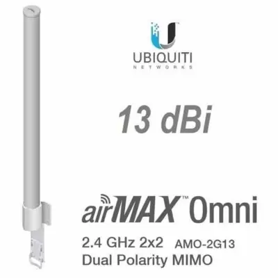 UBNT AIRMAX AMO-2G13 2.4GHZ 360 DERECE 2X2 MIMO 13 DBI OMNI SEKTÖR ANTEN  