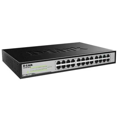 D-LINK DES-1024D 24 PORT 10/100 METAL KASA SWITCH 