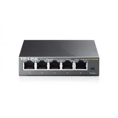 TP-LINK TL-SG105E 5 PORT GIGABIT EASY SMART YÖNETİLEBİLİR METAL KASA SWITCH  