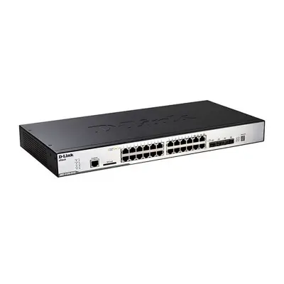 D-LINK DGS-3120-24TC 24 PORT GIGABIT + 4X1GB SFP/BAKIR COMBO L3 SWITCH 