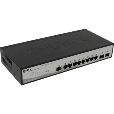 D-LINK DGS-1210-10/ME/B1A 8 PORT GIGABIT+2X1GB SFP UPLINK L2 YONETILEBILIR RACKMOUNT SWITCH  