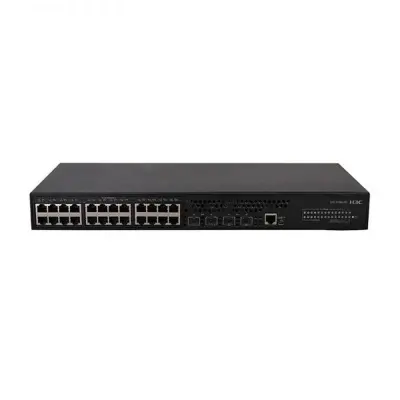 H3C 9801A1N5 LS-5130S-28P-EI-GL L2 24 PORT GIGABIT+4X1GB SFP UPLINK 1XCONSOLE PORT YÖNETİLEBİLİR RACKMOUNT SWITCH  