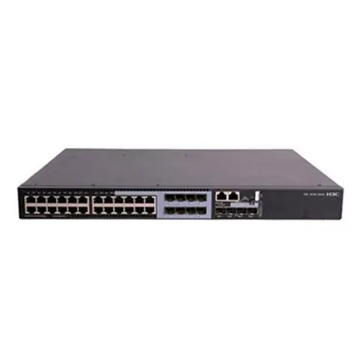 H3C 9801A1MM LS-5130S-28S-PWR-HI-GL 24 PORT GIGABIT+4X10GB SFP UPLINK CONSOLE PORT YÖNETİLEBİLİR 720W POE (ADAPTÖRSÜZ) 