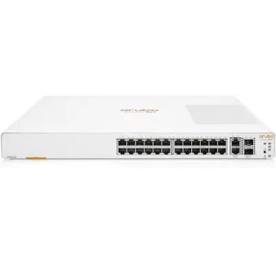 HPE ARUBA ION JL806A 24 PORT GIGABIT + 2X10GBSFP /2X10GB RJ45 UPLINK YÖNETİLEBİLİR RACKMOUNT SWITCH  