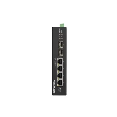 HIKVISION DS-3T0506HP-E/HS 4 PORT GIGABIT+2X1GB SFP UPLINK 65W 300 METRE POE ENDÜSTRİYEL SWITCH 