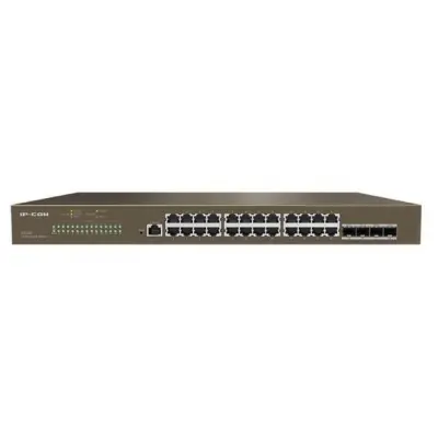 IP-COM G5328F 24 PORT GIGABIT + 4X1GB SFP UPLINK L3 YÖNETİLEBİLİR RACKMOUNT SWITCH 