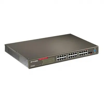 IP-COM G3224T 24 PORT 10/100/1000 + 2X1GB SFP L2 YONETILEBILIR RACKMOUNT SWITCH 