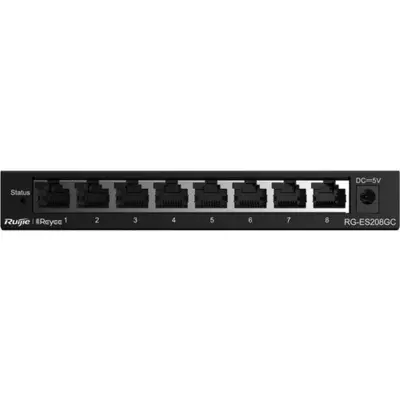 RUIJIE REYEE RG-ES208GC 8 PORT GIGABIT+1XGB UPLINK L2 YÖNETİLEBİLİR SWITCH  