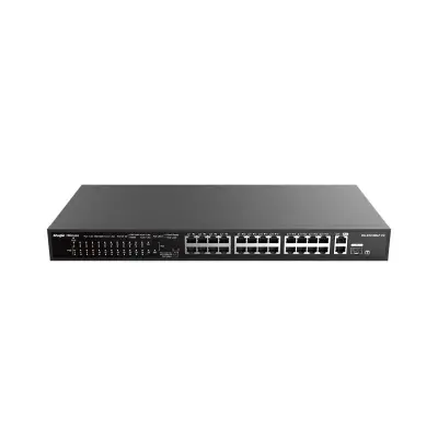 RUIJIE REYEE RG-ES126S-P V2 24 10/100+2X1GB SFP UPLINK 370W POE RACKMOUNT SWITCH 