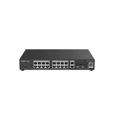RUIJIE REYEE RG-ES220GS-P 16 PORT GIGABIT+2XGB RJ45/SFP UPLINK CLOUD YÖNETİLEBİLİR 240W POE SWITCH 