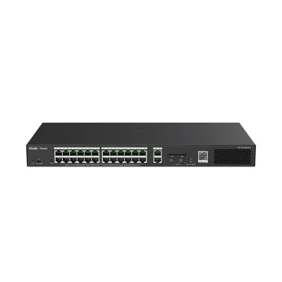 RUIJIE REYEE RG-ES228GS-P 24 PORT GIGABIT+2XGB RJ45/SFP UPLINK CLOUD YÖNETİLEBİLİR 370W POE SWITCH 