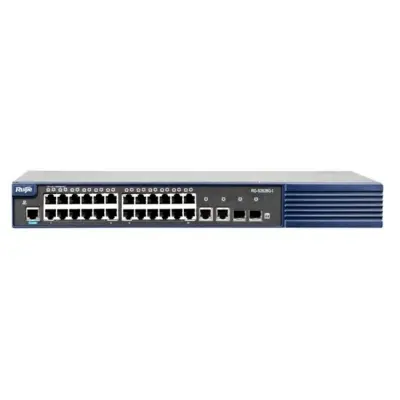 RUIJIE RG-S2628G-I 24 PORT 10/100 + 2X1GB RJ45/2XSFP CONSOLE PORT LAYER2 YÖNETİLEBİLİR RACKMOUNT SWITCH 