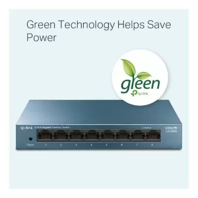 TP-LINK LS108G 8 PORT GIGABIT METAL KASA SWITCH 