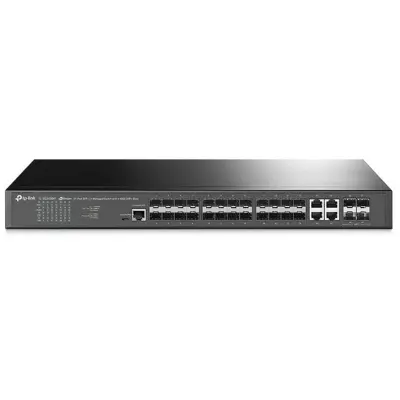 TP-LINK OMADA TL-SG3428XF 24 PORT SFP L2+ 4X10GE SFP+ SLOTS YÖNETİLEBİLİR RACKMOUNT SWITCH  