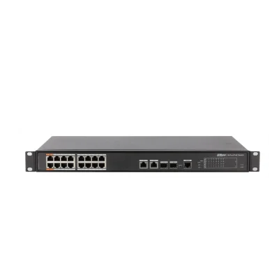 DAHUA PFS4218-16ET-240 16 PORT 10/100 + 2X1GB RJ45/SFP COMBO YÖNETİLEBİLİR 240W POE RACKMOUNT SWITCH  