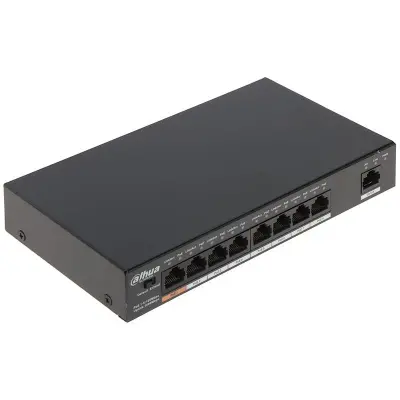 DAHUA PFS3009-8ET1GT-96-V2 8 PORT 10/100+1XGIGABIT UPLINK 96W POE SWITCH  